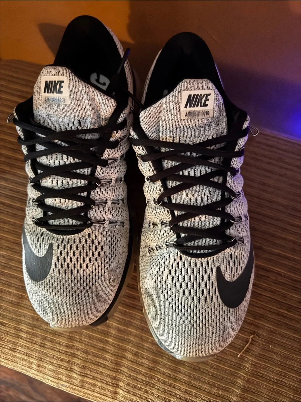 Women’s Nike Flyknit Air Max Sneakers in Grey and Black